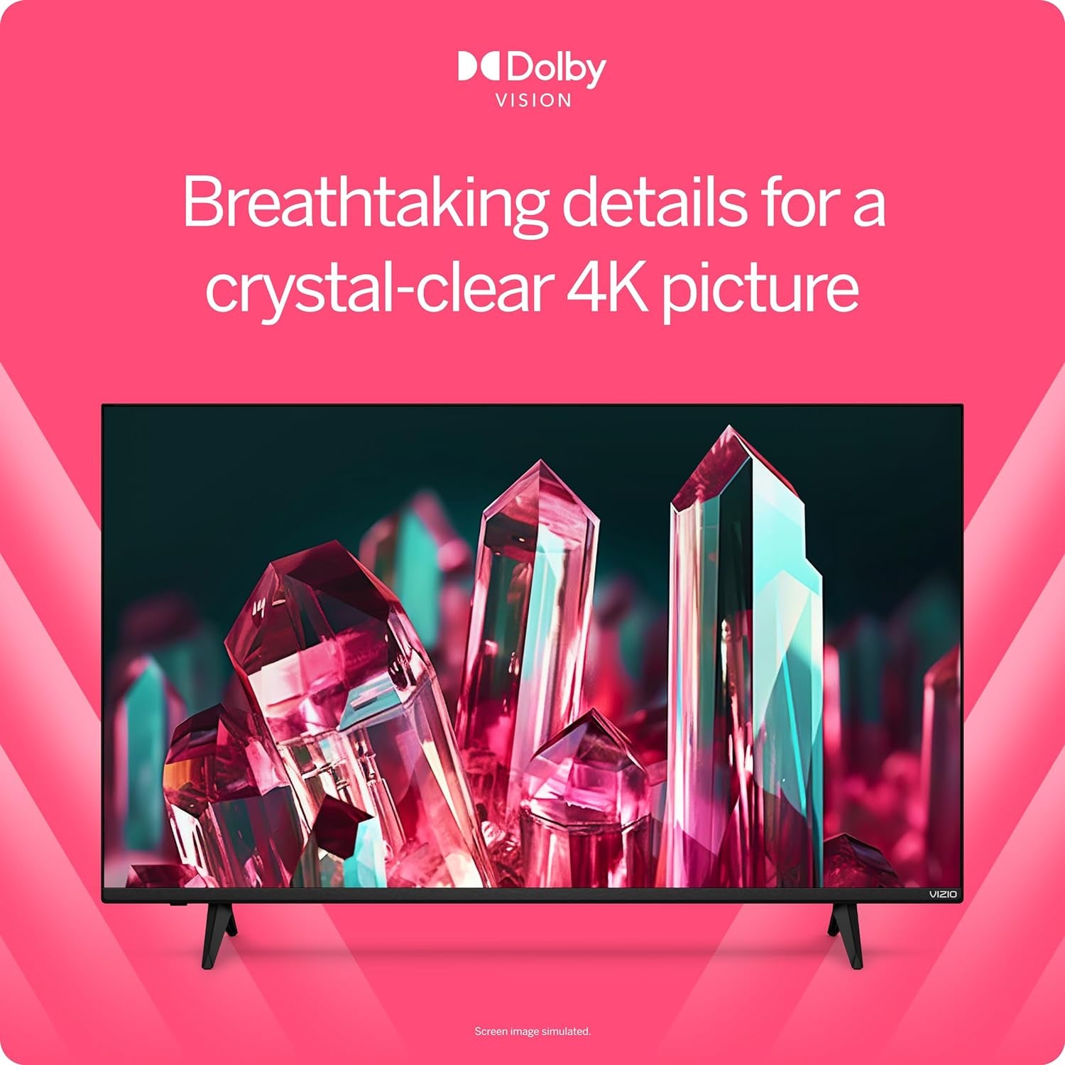 50-Inch V-Series 4K UHD LED Smart TV with Voice Remote, Dolby Vision, HDR10+, Alexa Compatibility, 2022 Model