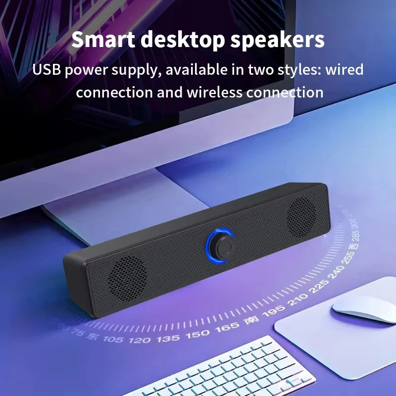 Long Wired Bluetooth Small Speaker Double Speakers High Volume