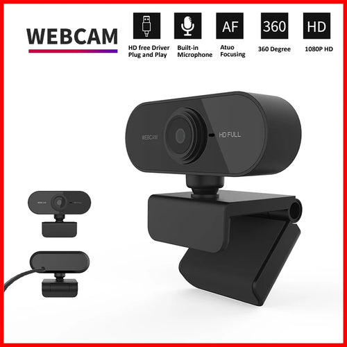 1080P HD Mini Webcam with microphone, usb interface supports laptop