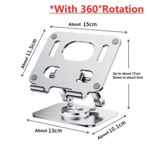 360 Tablet Desk Mobile Phone Holder Stand Adjustable Aluminum Alloy