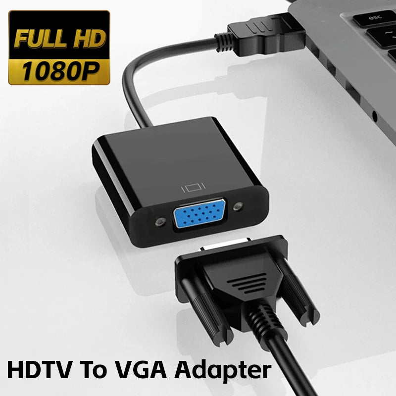 HDTV to VGA Adapter 1080P Digital Analog HDTV Male To Female VGA Cable