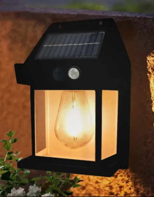 Solar Outdoor Wall Lamp Lights Waterproof Lighting With Motion Sensor Solar Wall Fence lights